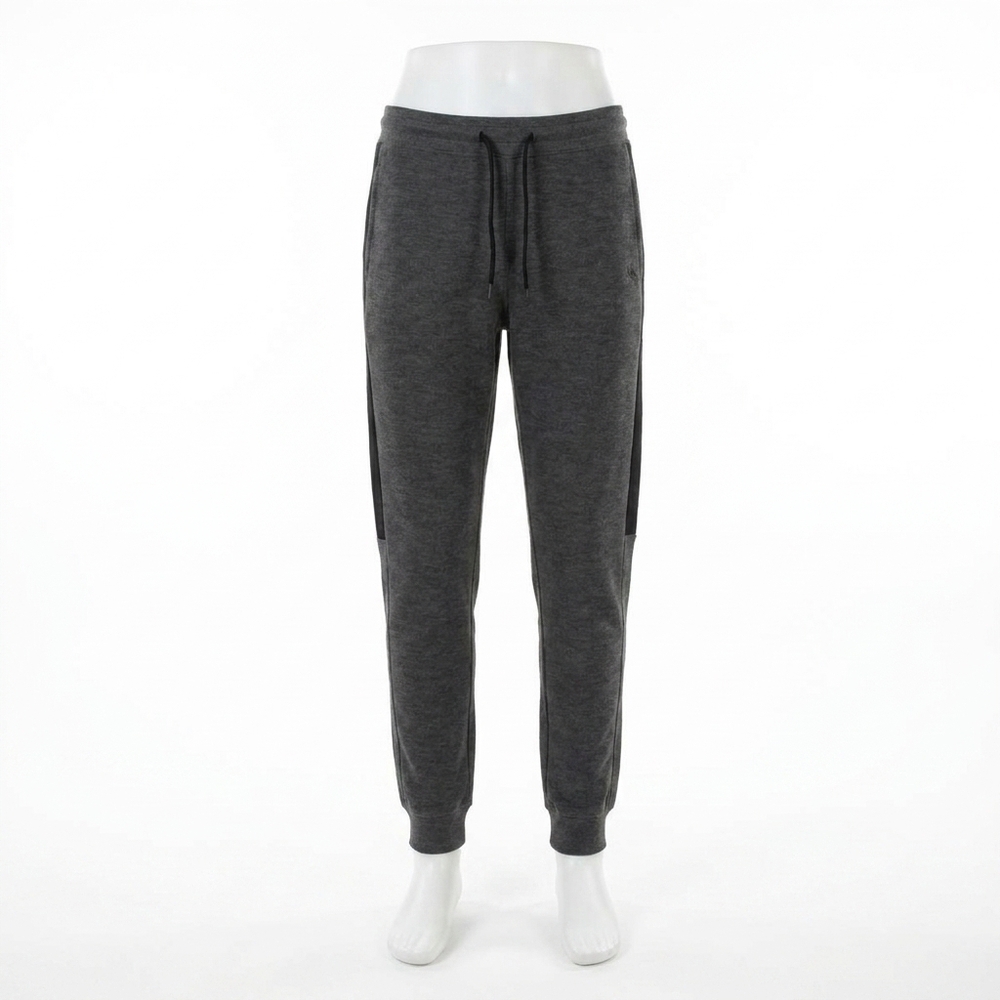NEW CALVIN KLEIN men's monogram embroidery textile jogger in black
